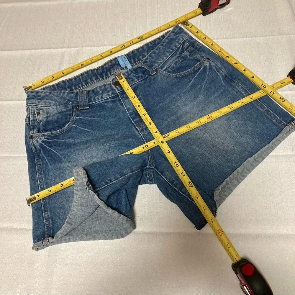YesStyle Boyfriend Denim Shorts | Size 12 (UK 12 / EU 40)